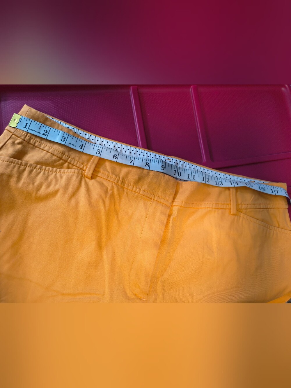 Talbots Orange Women's Summer Shorts Casual Vacation Size 14 - Picture 7 of 7